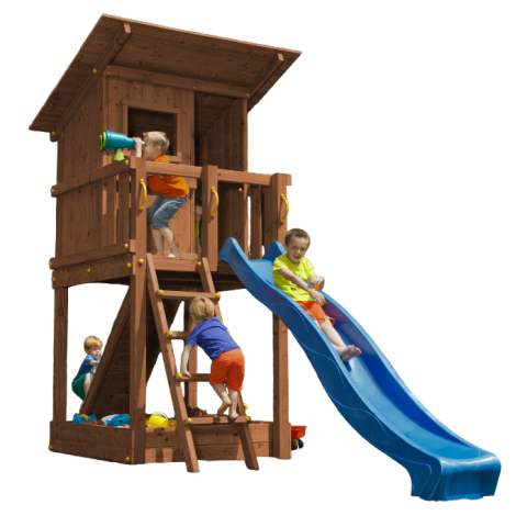 Spatiu de joaca din lemn BeachHut BlueRabbit 2.0 - imagine 8